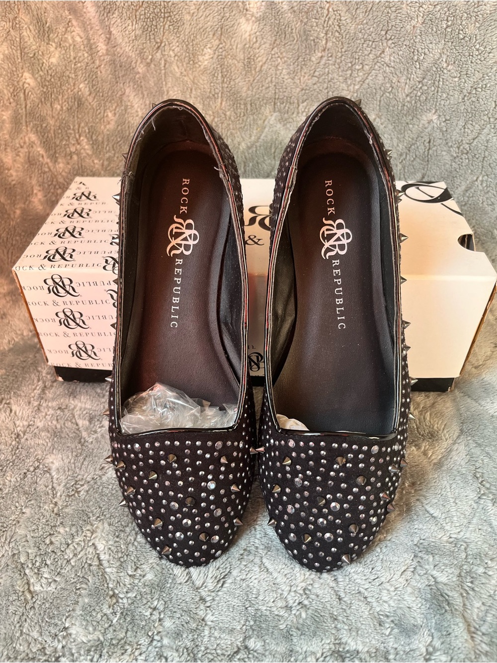 Rock And Republic Studded Flats